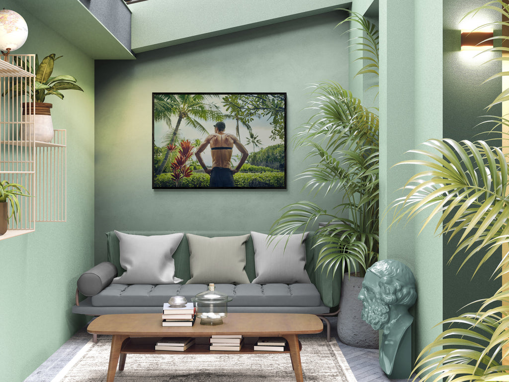 After a session on the bike trainer, Hawaii, 2019