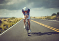 Jan Frodeno in aero position, Queen K Highway photo shoot, Till I Collapse series by Tino Pohlmann